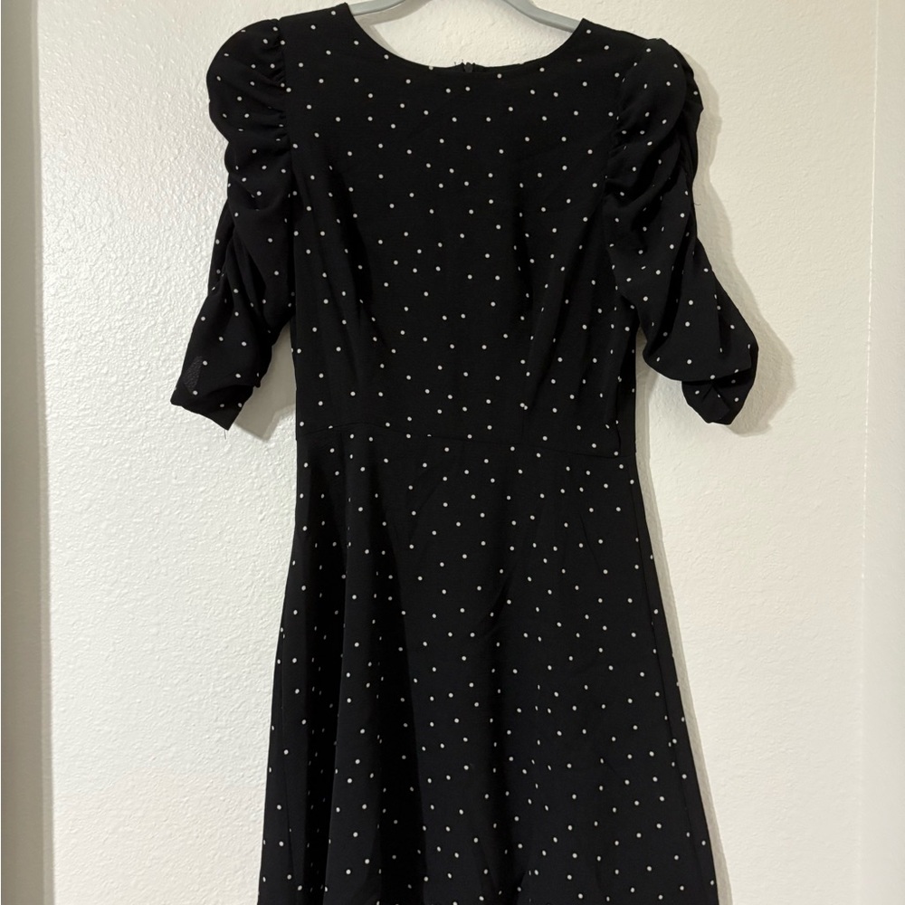 Nasty Gal Navy Mini Dress with White Dots